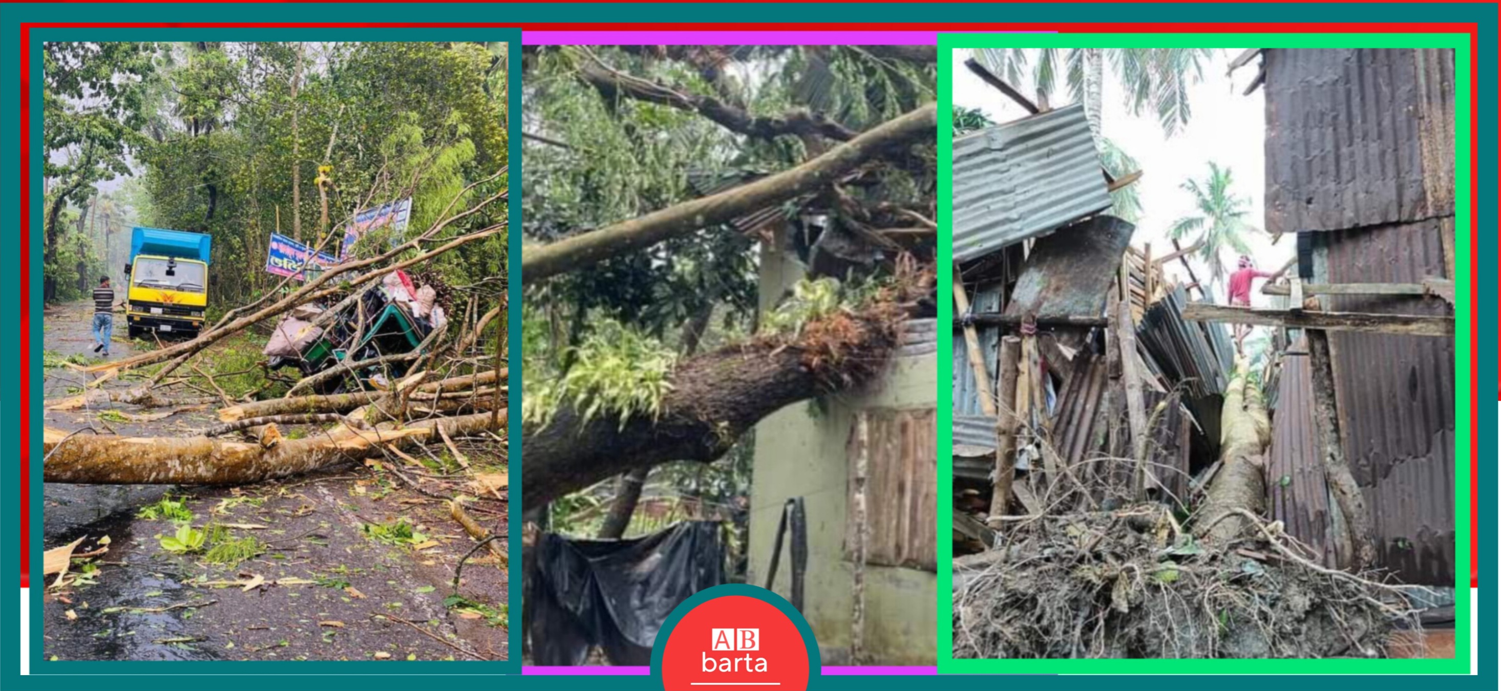 পিরোজপুরে ১০ মিনিটের কালবৈশাখী ঝড়ে লণ্ডভণ্ড, নিহত ১